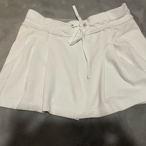 White tennis skirt